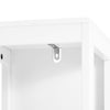SoBuy BZR186-W Meuble Bas Salle de Bain Meuble de Rangement Armoire Toilette Meuble WC , 1 Compartiment Ouvert et 2 Étages