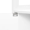 SoBuy BZR186-W Meuble Bas Salle de Bain Meuble de Rangement Armoire Toilette Meuble WC , 1 Compartiment Ouvert et 2 Étages