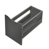SoBuy BZR191-DG Meuble de Rangement Salle de Bain Étroit sur roulettes, Support Papier Toilette avec roulettes, Armoire Toilettes WC Compact, 3 Tiroirs