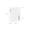 SoBuy BZR199-W Distributeur de Papier Toilette Support à Papier Toilette Armoire Porte-Papier Toilette, Fixé au Mur