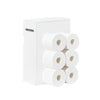 SoBuy BZR199-W Distributeur de Papier Toilette Support à Papier Toilette Armoire Porte-Papier Toilette, Fixé au Mur