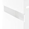 SoBuy BZR199-W Distributeur de Papier Toilette Support à Papier Toilette Armoire Porte-Papier Toilette, Fixé au Mur