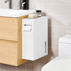 SoBuy BZR199-W Distributeur de Papier Toilette Support à Papier Toilette Armoire Porte-Papier Toilette, Fixé au Mur