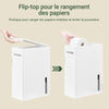SoBuy BZR199-W Distributeur de Papier Toilette Support à Papier Toilette Armoire Porte-Papier Toilette, Fixé au Mur