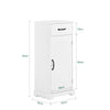 SoBuy BZR207-W Meuble Salle de Bain – Petit Armoire de Rangement avec Tiroir, Colonne de Salle de Bain en Bois, Meuble WC Rangement,Résistante à l’Humidité, Blanc, 42x30x93cm