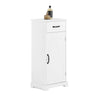 SoBuy BZR207-W Meuble Salle de Bain – Petit Armoire de Rangement avec Tiroir, Colonne de Salle de Bain en Bois, Meuble WC Rangement,Résistante à l’Humidité, Blanc, 42x30x93cm