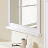 SoBuy BZR212-W Armoire Murale Salle de Bain avec Miroir Meuble Haut Salle de Bain Blanc 60x6x53,5cm en MDF E1 et Verre, Armoire de Toilette Murale avec Étagère