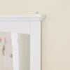 SoBuy BZR212-W Armoire Murale Salle de Bain avec Miroir Meuble Haut Salle de Bain Blanc 60x6x53,5cm en MDF E1 et Verre, Armoire de Toilette Murale avec Étagère