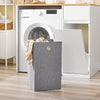SoBuy BZR217-WN Meuble Machine à Laver – Meuble de Salle de Bain avec Panier à Linge et tiroir, pour Lave-Linge et sèche-Linge, Armoire pour Machine à Laver en Bois, Blanc, 100 x 60 x 90 cm