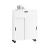 SoBuy BZR31-W Meuble de Rangement Salle de Bain Armoire de Côté Rangement