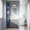 SoBuy BZR34-II-B Meuble Colonne Salle de Bain 20 cm - Armoire de Rangement Étroite avec Tiroir et Étagères Réglables - Meuble Salle de Bain Compact pour WC, Petits Espaces MDF Bleu, 20x20x180 cm