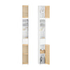 SoBuy BZR34-BW Meuble Salle de Bain, Colonne Armoire de Rangement Haute, Petit Meuble de Rangement Salle de Bain avec 6 Étagères Réglables, Rangement pour Petit Espace en Bois, Blanc, 20x20x180cm