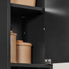 SoBuy BZR34-SCH Meuble Colonne Salle de Bain 20 cm - Armoire de Rangement Étroite avec Tiroir et Étagères Réglables - Meuble Salle de Bain Compact pour WC, Petits Espaces - Noir, MDF, 20x20x180cm