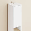 SoBuy BZR34-WN Meuble Colonne Armoire Haut de Salle de Bain avec 1 Tiroir, 2 Portes et 5 Compartiments