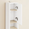 SoBuy BZR34-WN Meuble Colonne Armoire Haut de Salle de Bain avec 1 Tiroir, 2 Portes et 5 Compartiments