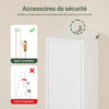 SoBuy BZR34-WN Meuble Colonne Armoire Haut de Salle de Bain avec 1 Tiroir, 2 Portes et 5 Compartiments