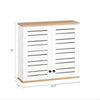 SoBuy BZR42-W Meuble Haut de Salle de Bain avec 2 Portes