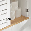 SoBuy BZR42-W Meuble Haut de Salle de Bain avec 2 Portes