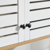 SoBuy BZR42-W Meuble Haut de Salle de Bain avec 2 Portes