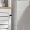 SoBuy BZR43-W Meuble Colonne de Salle de Bain Armoire Haute Meuble de Rangement