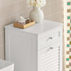 SoBuy BZR73-W Meuble Bas de Salle de Bain Corbeille à Linge Armoire Toilette Meuble de Rangement avec 1 Tiroir et 1 Panier à Linge