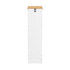 SoBuy BZR85-W Porte Papier Toilette Vertical, étroit, Meuble WC, Support Papier Toilette, Armoire Toilettes