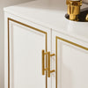 SoBuy BZR86-W Meuble sous-Lavabo, Meuble sous-Vasque à 2 Portes, Meuble sous Évier, Salle de Bain, Placard de Rangement