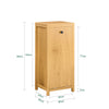 SoBuy BZR96-SN Armoire à Linge avec Sac à Linge, Meuble Bas de Salle de Bain, Coffre à Linge avec 1 Panier à Linge