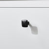 SoBuy BZR97-W Armoire à Linge avec Sac à Linge, Meuble Bas de Salle de Bain Armoire Toilette
