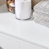 SoBuy BZR97-W Armoire à Linge avec Sac à Linge, Meuble Bas de Salle de Bain Armoire Toilette