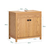 SoBuy BZR98-N Meuble sous-Lavabo, Meuble sous-Vasque à 2 étages réglable et 2 Portes de Salle de Bain, Placard de Rangement