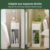 SoBuy FBT111-WN Table de Chevet Table de Nuit Bout de Canapé Table d'Appoint avec Tiroir
