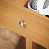 SoBuy FBT114-N Table de Chevet Bout de Canapé Table de Nuit Table d'Appoint Table Basse avec 1 Étagère et 2 Tiroirs