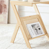 SoBuy FBT122-N Table d'appoint avec Porte-Revues Bout de Canapé Table de Chevet Petite Porte Journaux Table d'appoint