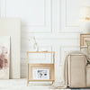 SoBuy FBT122-N Table d'appoint avec Porte-Revues Bout de Canapé Table de Chevet Petite Porte Journaux Table d'appoint
