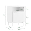 SoBuy FBT124-W Table de Chevet, Table de Nuit, Table d'Appoint, Bout de Canapé