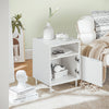SoBuy FBT124-W Table de Chevet, Table de Nuit, Table d'Appoint, Bout de Canapé