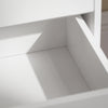 SoBuy FBT125-W Table de Chevet, Table de Nuit, Table d'Appoint, Bout de Canapé avec 1 Étagère, 2 Tiroirs et 1 Compartiment Ouvert