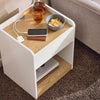 SoBuy FBT128-WN Table de Chevet, Table de Nuit, Table d'Appoint, Bout de Canapé avec 1 Tiroir pour Salon, Chambre