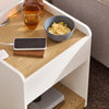 SoBuy FBT128-WN Table de Chevet, Table de Nuit, Table d'Appoint, Bout de Canapé avec 1 Tiroir pour Salon, Chambre