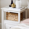 SoBuy FBT131-W Table de Chevet, Table d'Appoint, Bout de Canapé avec 1 Tiroir, Table de Nuit Convient pour Tout Lit et Toute Chambre, Blanc, 45 x 35 x 60 cm