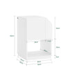 SoBuy FBT136-W Table de Chevet Table de Nuit Bout de Canapé Table d'Appoint Table Téléphone Table de Café Table Basse
