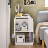 SoBuy FBT136-W Table de Chevet Table de Nuit Bout de Canapé Table d'Appoint Table Téléphone Table de Café Table Basse