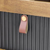 SoBuy FBT143-PF Bout de Canapé sur Roulettes Table de Chevet Table d'Appoint avec 1 Tiroir, 2 Compartiments Ouverts et 4 Portes