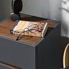 SoBuy FBT146-DG Table de Chevet Bout de Canapé Table de Nuit Table d'Appoint Table Basse avec 1 Tiroir et 1
