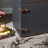 SoBuy FBT146-DG Table de Chevet Bout de Canapé Table de Nuit Table d'Appoint Table Basse avec 1 Tiroir et 1