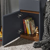 SoBuy FBT146-DG Table de Chevet Bout de Canapé Table de Nuit Table d'Appoint Table Basse avec 1 Tiroir et 1