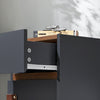 SoBuy FBT146-DG Table de Chevet Bout de Canapé Table de Nuit Table d'Appoint Table Basse avec 1 Tiroir et 1