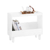 SoBuy FBT147-W Bout de Canapé Table de Chevet Table de Nuit Table d'Appoint avec 2 Étagères pour Salon, Chambre ou Bureau