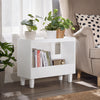 SoBuy FBT147-W Bout de Canapé Table de Chevet Table de Nuit Table d'Appoint avec 2 Étagères pour Salon, Chambre ou Bureau